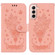 Samsung Galaxy S22+ 5G Butterfly Rose Embossed Leather Phone Case - Pink