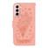 Samsung Galaxy S22+ 5G Butterfly Rose Embossed Leather Phone Case - Pink