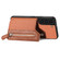 Samsung Galaxy S22+ 5G Carbon Fiber Horizontal Flip Zipper Wallet Phone Case - Brown Samsung Galaxy S22+ 5G Carbon Fiber Horizontal Flip Zipper Wallet Phone Case - Brown