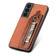 Samsung Galaxy S22+ 5G Carbon Fiber Horizontal Flip Zipper Wallet Phone Case - Brown Samsung Galaxy S22+ 5G Carbon Fiber Horizontal Flip Zipper Wallet Phone Case - Brown