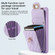 Samsung Galaxy S22+ 5G Card Slot Leather Phone Case - Purple