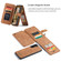 Samsung Galaxy S22+ 5G CaseMe-007 Detachable Multifunctional Leather Phone Case - Brown