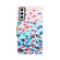 Samsung Galaxy S22+ 5G Colored Drawing Leather Phone Case - Heart