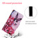 Samsung Galaxy S22+ 5G Colored Drawing Pattern Flip Leather Case - Red Flower Butterfly