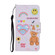 Samsung Galaxy S22+ 5G Colored Drawing Pattern Flip Leather Case - Smiling Bear