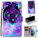 Samsung Galaxy S22+ 5G Coloured Drawing Cross Texture Horizontal Flip Leather Phone Case with Holder & Card Slots & Wallet & Lanyard - Tiger Drinking Water