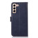 Samsung Galaxy S22+ 5G Crazy Horse Top Layer Cowhide Leather Phone Case - Blue