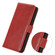 Samsung Galaxy S22+ 5G Crazy Horse Top Layer Cowhide Leather Phone Case - Red