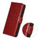 Samsung Galaxy S22+ 5G Crocodile Top Layer Cowhide Leather Phone Case - Red