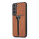 Samsung Galaxy S22+ 5G Denior DV Elastic Card PU Back Cover Phone Case - Brown