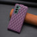 Samsung Galaxy S22+ 5G Diamond Lattice Vertical Flip Leather Phone Case - Dark Purple