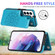 Samsung Galaxy S22+ 5G Double Buckle Mandala PU+TPU Phone Case - Blue