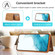 Samsung Galaxy S22+ 5G Dream Magnetic Back Cover Card Wallet Phone Case - Brown