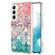 Samsung Galaxy S22+ 5G Electroplating IMD TPU Phone Case with Ring - Colorful Scales