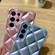 Samsung Galaxy S22+ 5G Elegant Rhombic Texture TPU Phone Case - Pink