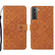 Samsung Galaxy S22+ 5G Ethnic Style Embossed Pattern Leather Phone Case - Brown