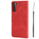 Samsung Galaxy S22+ 5G Fantasy Classic Skin-feel Calfskin Texture Magnetic Buckle Horizontal Flip PU Phone Leather Case with Holder & Card Slot & Wallet - Red