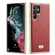 Samsung Galaxy S22+ 5G Fierre Shann Snake Texture Electroplating PU Phone Case - Red