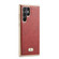 Samsung Galaxy S22+ 5G Fierre Shann Snake Texture Electroplating PU Phone Case - Red
