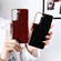 Samsung Galaxy S22+ 5G Genuine Leather Ostrich Texture Series Nano Electroplating Phone Case - Black