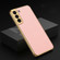 Samsung Galaxy S22+ 5G GKK Plating TPU + Leather Full Coverage Phone Case - Pink
