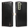 Samsung Galaxy S22+ 5G GQUTROBE RFID Blocking Oil Wax Leather Phone Case - Black