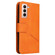 Samsung Galaxy S22+ 5G GQUTROBE Right Angle Leather Phone Case - Orange