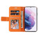 Samsung Galaxy S22+ 5G GQUTROBE Right Angle Leather Phone Case - Orange