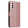 Samsung Galaxy S22+ 5G GQUTROBE Right Angle Leather Phone Case - Rose Gold