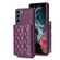 Samsung Galaxy S22+ 5G Horizontal Wallet Rhombic Leather Phone Case - Dark Purple