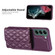 Samsung Galaxy S22+ 5G Horizontal Wallet Rhombic Leather Phone Case - Dark Purple