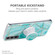 Samsung Galaxy S22+ 5G IMD Marble TPU Phone Case with Folding Holder - Black