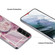 Samsung Galaxy S22+ 5G IMD Marble TPU Phone Case with Holder - Black