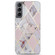Samsung Galaxy S22+ 5G IMD Marble TPU Phone Case with Holder - Light Pink Grey
