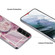 Samsung Galaxy S22+ 5G IMD Marble TPU Phone Case with Holder - Light Pink Grey