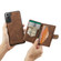 Samsung Galaxy S22+ 5G JEEHOOD Retro Magnetic Detachable Phone Case with Wallet & Card Slot & Holder - Brown