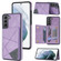 Samsung Galaxy S22+ 5G Line Card Holder Phone Case - Purple