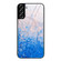 Samsung Galaxy S22+ 5G Marble Pattern Glass Protective Phone Case - Ocean Waves