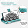 Samsung Galaxy S22+ 5G Multi-Card Totem Zipper Leather Phone Case - Green