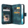 Samsung Galaxy S22+ 5G Multifunctional Card Slot Zipper Wallet Leather Phone Case - Blue