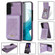 Samsung Galaxy S22+ 5G N.Bekus Vertical Flip Card Slot RFID Phone Case - Purple