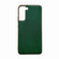 Samsung Galaxy S22+ 5G Nano Electroplating Cross Texture Genuine Leather Phone Case - Green