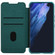 Samsung Galaxy S22+ 5G NILLKIN QIN Series Pro Sliding Camera Cover Design Leather Phone Case - Green