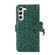 Samsung Galaxy S22+ 5G Ostrich Pattern Genuine Leather RFID Phone Case - Green