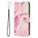 Samsung Galaxy S22+ 5G Painted Marble Pattern Leather Phone Case - Rose Gold