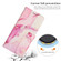 Samsung Galaxy S22+ 5G Painted Marble Pattern Leather Phone Case - Rose Gold