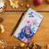 Samsung Galaxy S22+ 5G Painted Pattern Horizontal Flip Leather Phone Case - Purple Butterfly