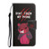 Samsung Galaxy S22+ 5G Painted Pattern Horizontal Flip Leather Phone Case - Red Bear
