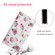 Samsung Galaxy S22+ 5G Painted Pattern Horizontal Flip Leather Phone Case - Red Peony