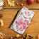 Samsung Galaxy S22+ 5G Painted Pattern Horizontal Flip Leather Phone Case - Rose Flower